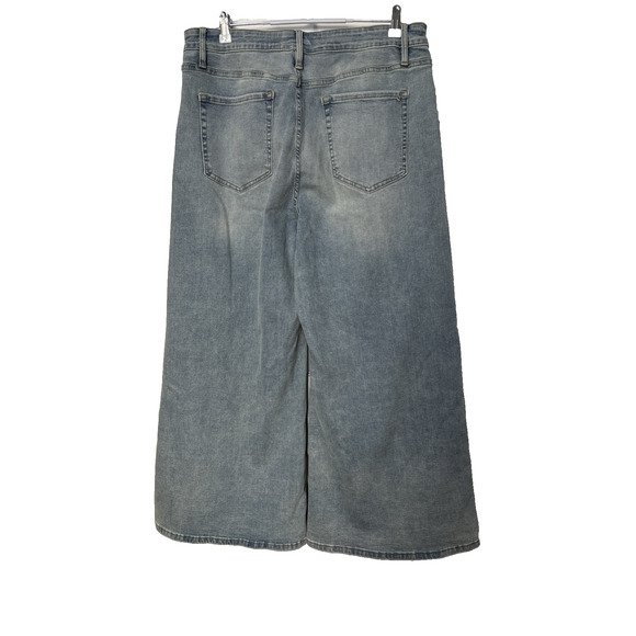 Wide Leg Blue Denim Jeans - Picture 3 of 10
